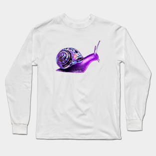 Purple Holo Snail Long Sleeve T-Shirt